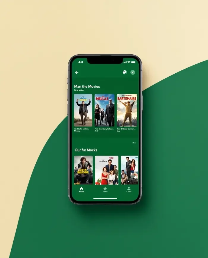 悟空短剧免费看 App 界面示意：温暖的奶油色剧集卡片与黄果装饰
